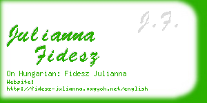 julianna fidesz business card